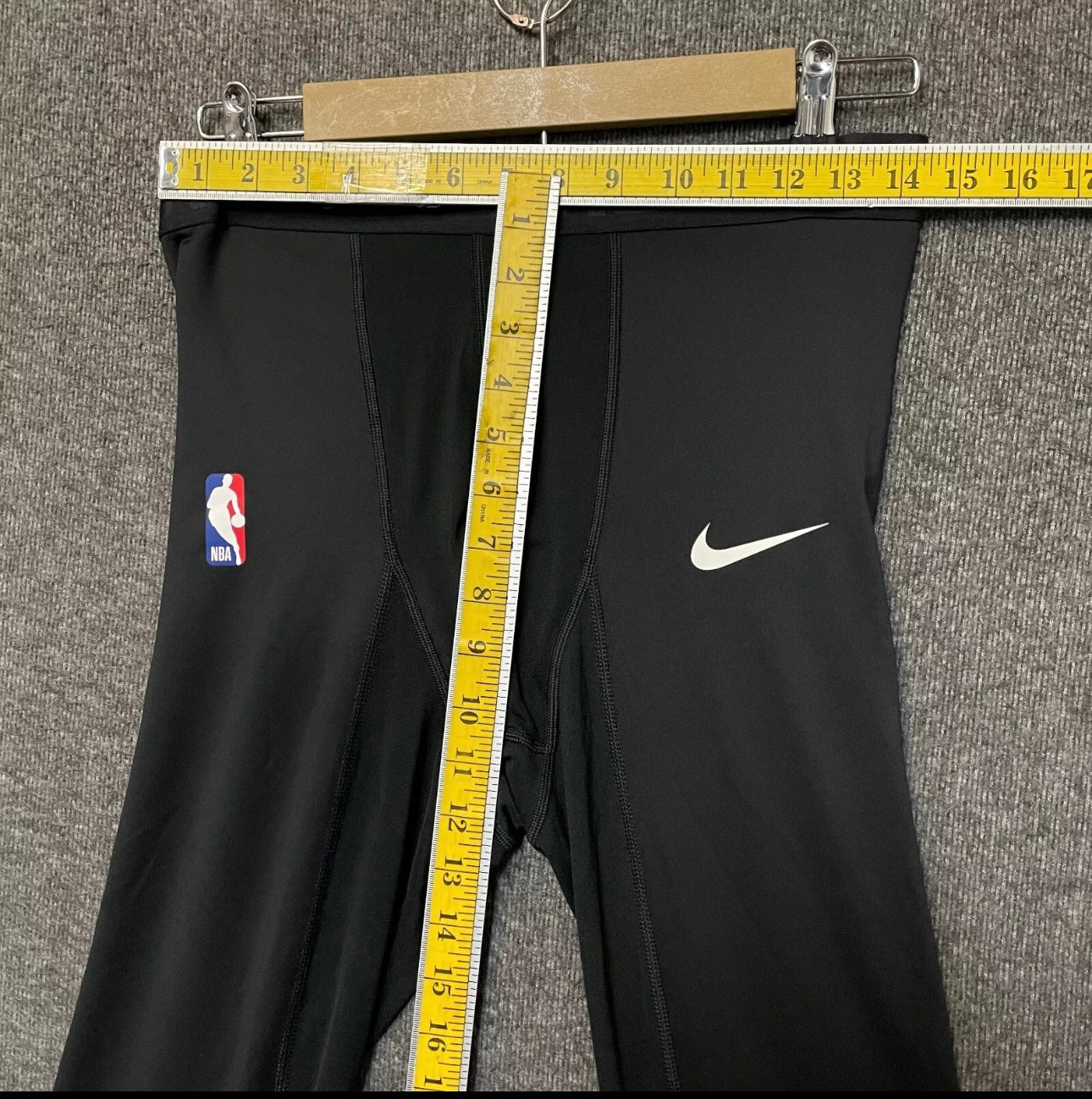 Nike Pro Men's Black NBA Player Issue 3/4 Compression Tights AA0753-010 LT NWT