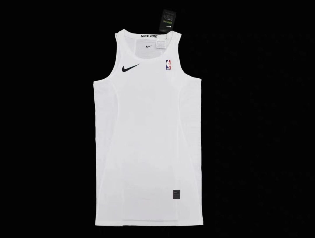 Nike Pro NBA Tank Dri Fit Size Medium-T Stretch White NWT Basketball Team  Issued 