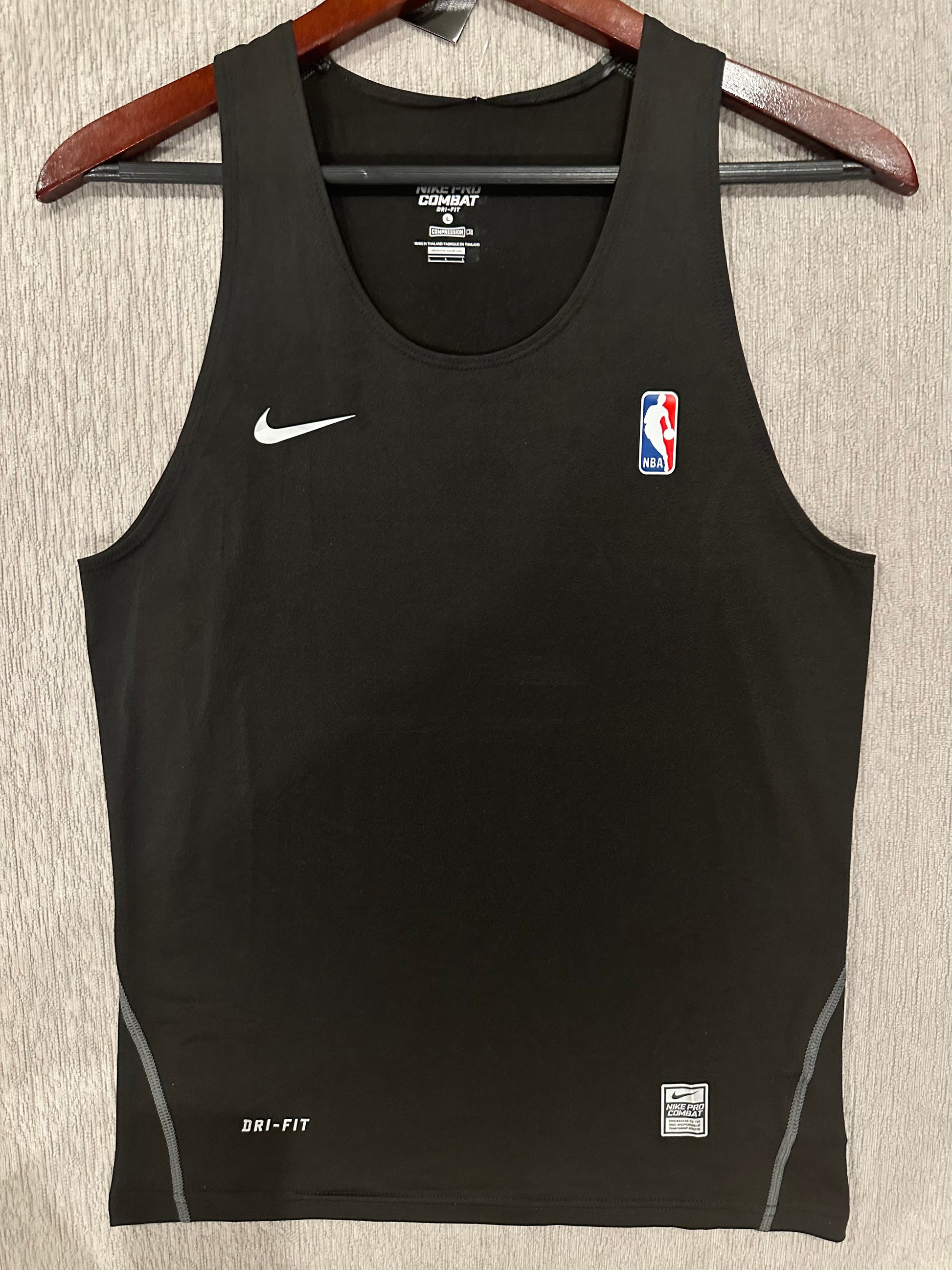 NIKE Pro Combat Deflex Padded Grey Ora Basketball Compression Shirt Tank  Mens XL